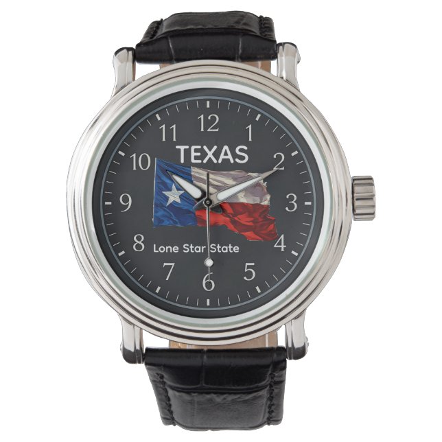 TEXAS Lone Star Staat Armbanduhr (Vorderseite)