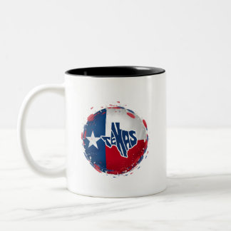 texas Lone star Staat rot weiß und blau Zweifarbige Tasse
