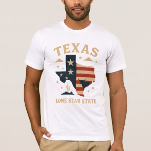 Texas Lone Star Staat - Symbol der Stärke und des T-Shirt