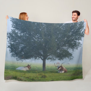 TEXAS LONG HORNS FLEECEDECKE