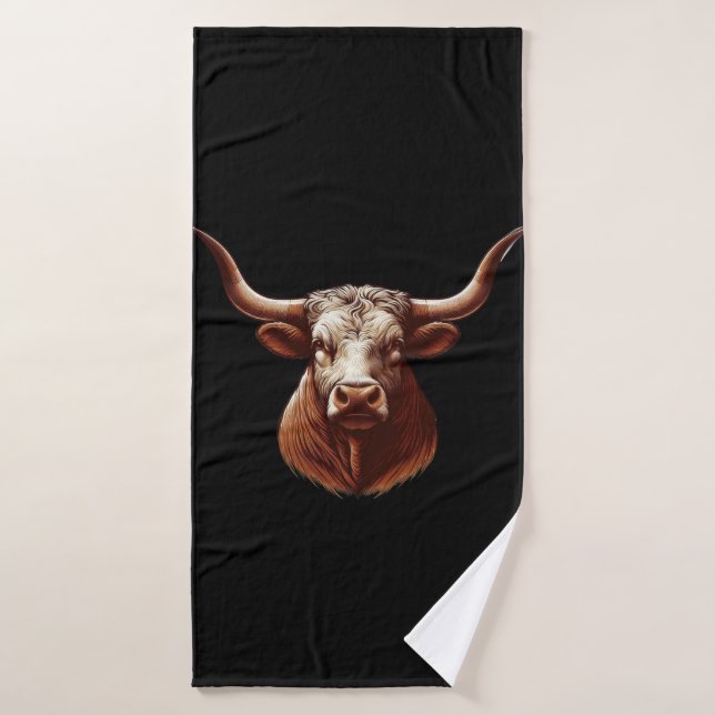 Texas longhorn badehandtuch (Badehandtuch)
