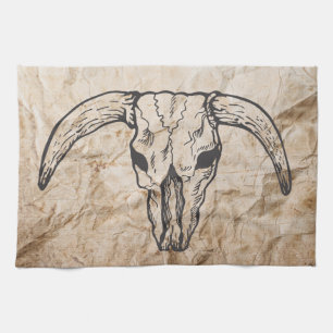 Texas Longhorn Bull Skull Geschirrtuch