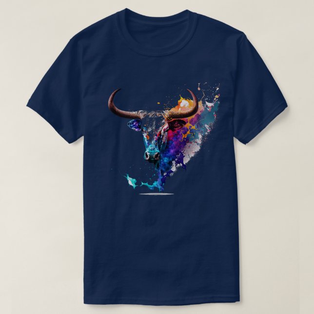 Texas Longhorn Bull T-Shirt (Design vorne)