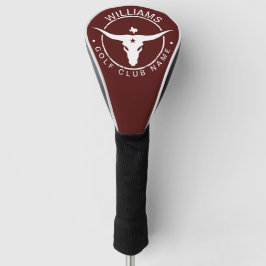 Texas Longhorn Golf Club Name Headcover