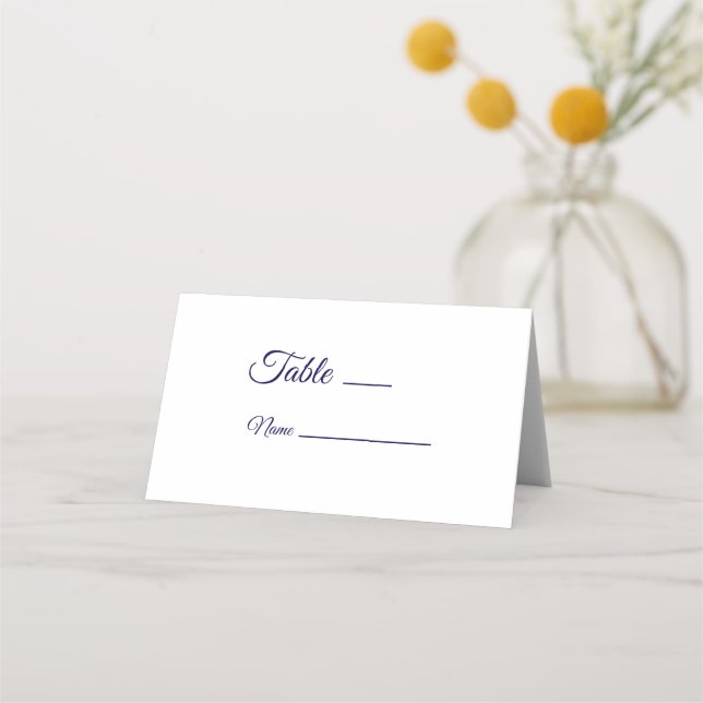 Texas Longhorn Hochzeit geflochtene Platzkarte (Rückseite)