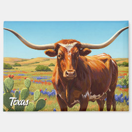 Texas longhorn magnet