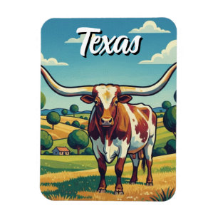 Texas-Longhorn Magnet