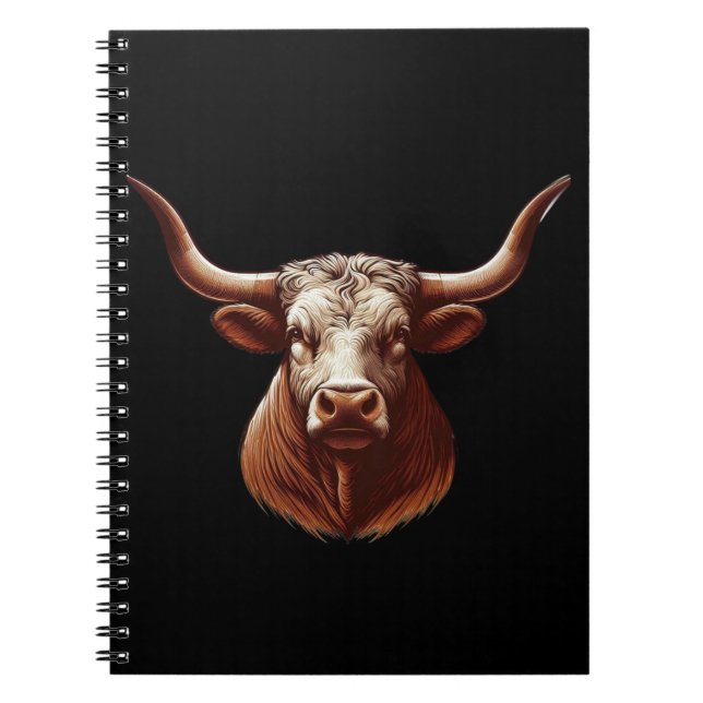 Texas Longhorn Notizblock (Vorderseite)