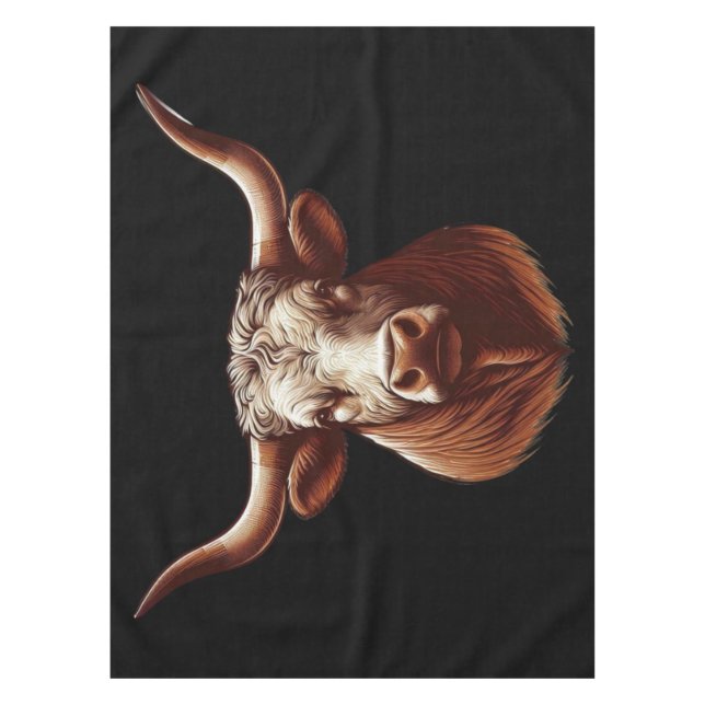 Texas Longhorn Tischdecke (Vorderseite)
