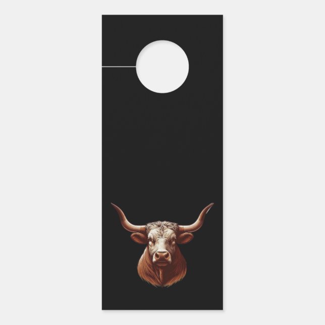 Texas Longhorn Türanhänger (Vorderseite)
