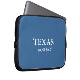 TEXAS - man muss es lieben! Laptopschutzhülle