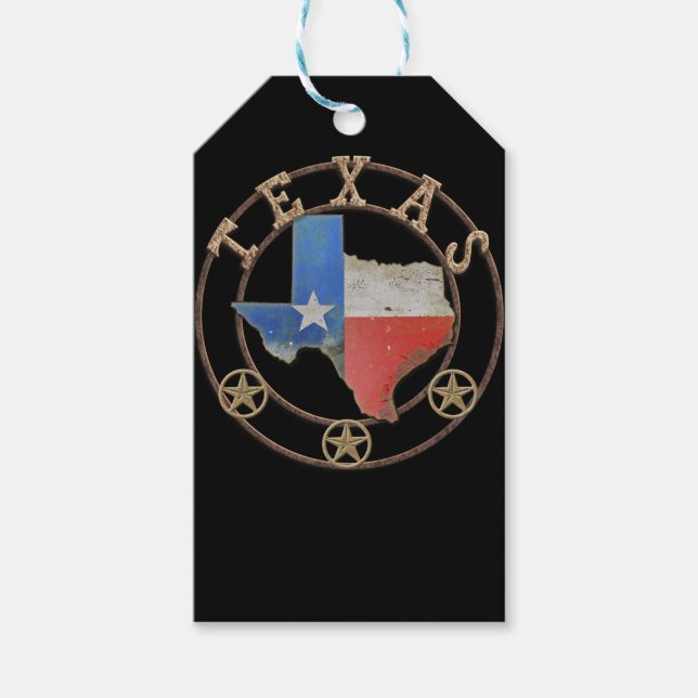 Texas Map Barn Art Geschenkanhänger (Vorderseite)