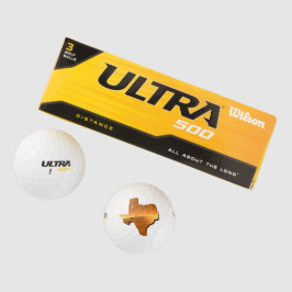 TEXAS MAP GOLFBALL