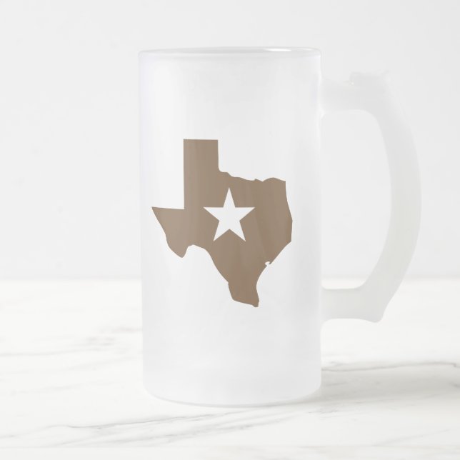 Texas Mattglas Bierglas (Rechts)