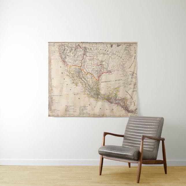 Texas, Mexiko Wandteppich (Beispiel (Horizontal))
