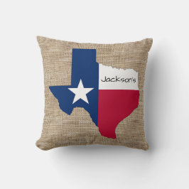 Texas mit Monogramm Kissen
