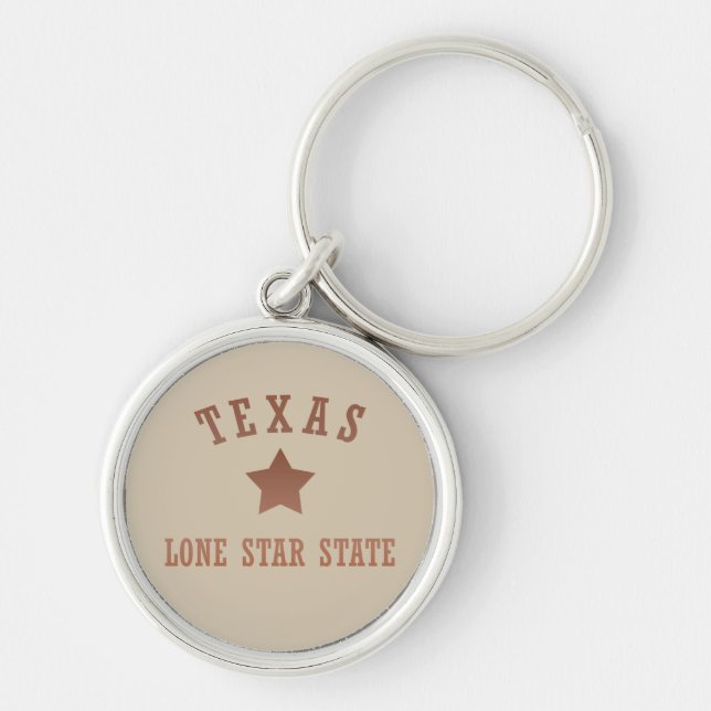 Texas modernes Sonnenuntergangsmuster Schlüsselanhänger (Vorne)