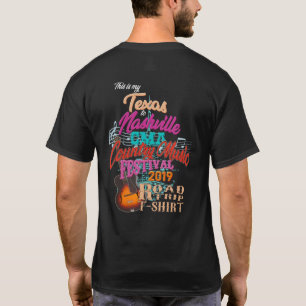 Texas Musikzu den fest-Straßen-Reise-Shirts T-Shirt
