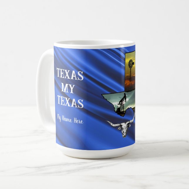 Texas My Texas personalized Coffee Mug (Devant gauche)