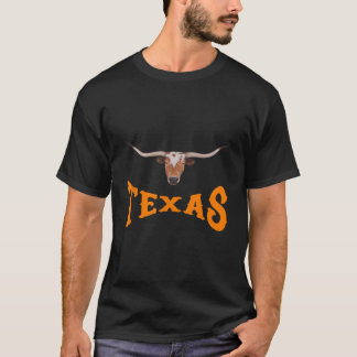 Texas Name mit langgestreckter Leitung Kopf T-Shirt