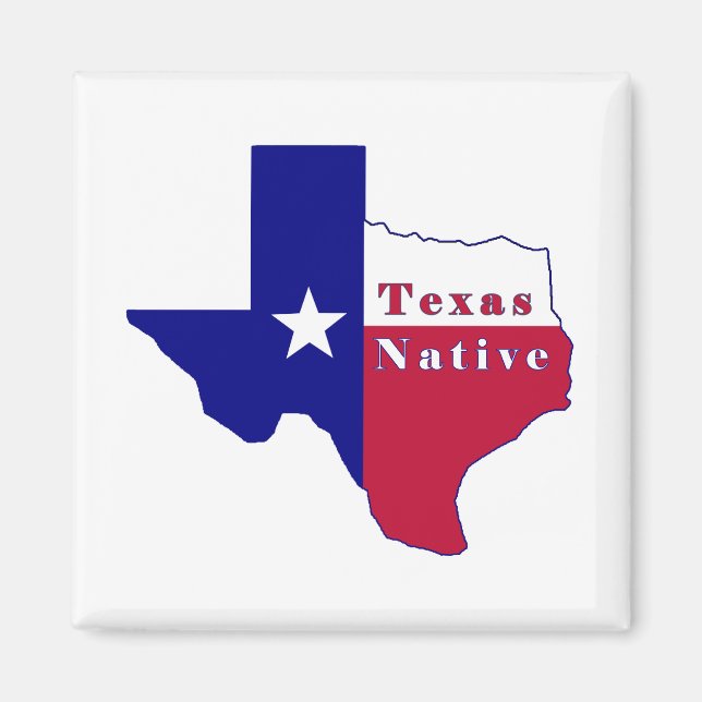 Texas National Flag Map Magnet (Vorne)