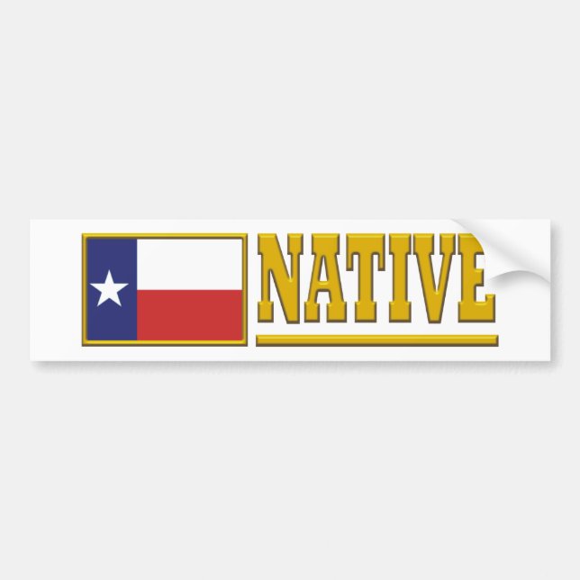 Texas Native Autoaufkleber (Vorne)