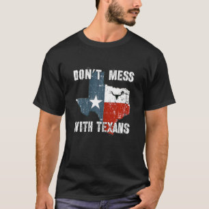 Texas nicht mit dem einsamen einstündigen Staat de T-Shirt