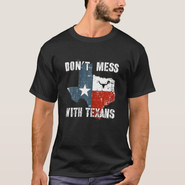 Texas nicht mit dem einsamen einstündigen Staat de T-Shirt (Vorderseite)