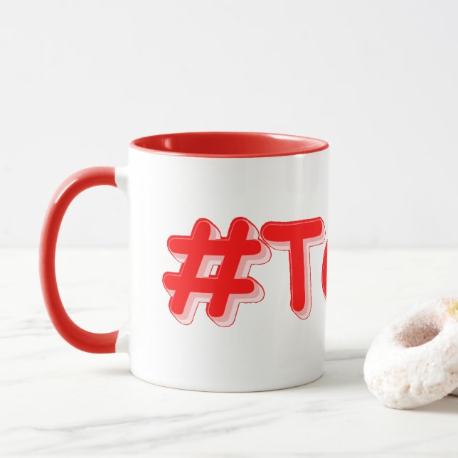 "#Texas " Niedliches Design. Jetzt kaufen Tasse (Mit Donut)