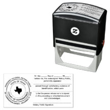 Texas Notary Public Recognition Briefmarke