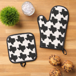 Texas Ofenhandschuh & Topflappen-Set