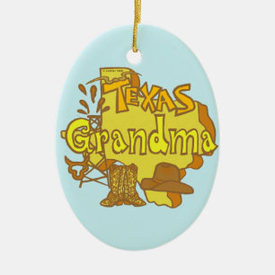 Texas-Oma-Ornament Keramik Ornament