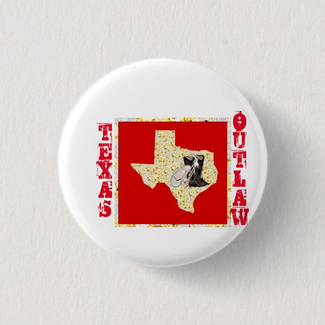 TEXAS OUTLAW BUTTON (Vorderseite)