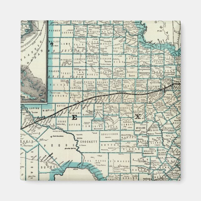 Texas Pacific Railway Magnet (Vorne)