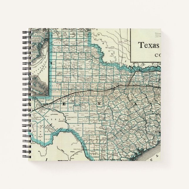 Texas Pacific Railway Notizbuch (Vorderseite)