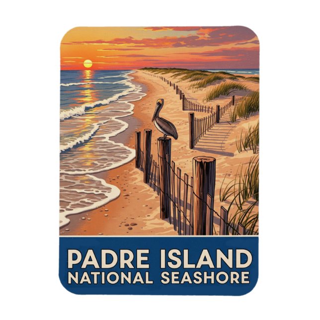 Texas Padre Island National Seashore Magnet (Vertikal)