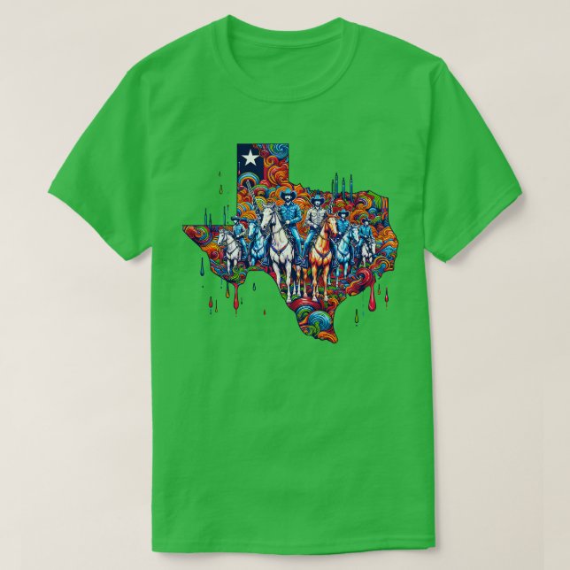 Texas Painting Cowboy Squad TShirt (Design vorne)