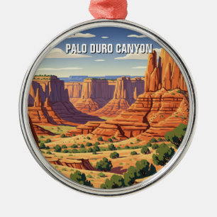 Texas Palo Duro Canyon State Park Reise Ornament Aus Metall