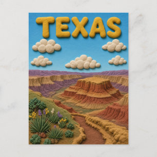 Texas Palo Duro Modern KLAYKOO Postkarte