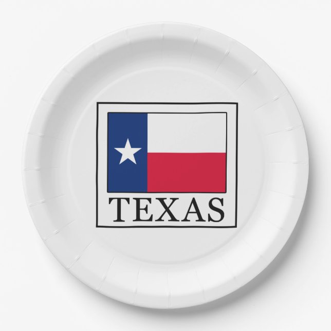 Texas Pappteller (Vorderseite)