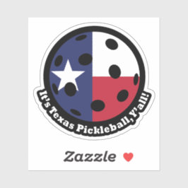 Texas Pickleball Aufkleber