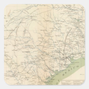 Texas, Pint Nanometer Quadratischer Aufkleber