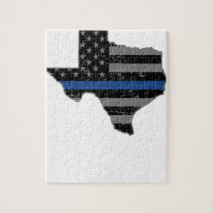 Texas-Polizeibeamte verdünnen Blue Line