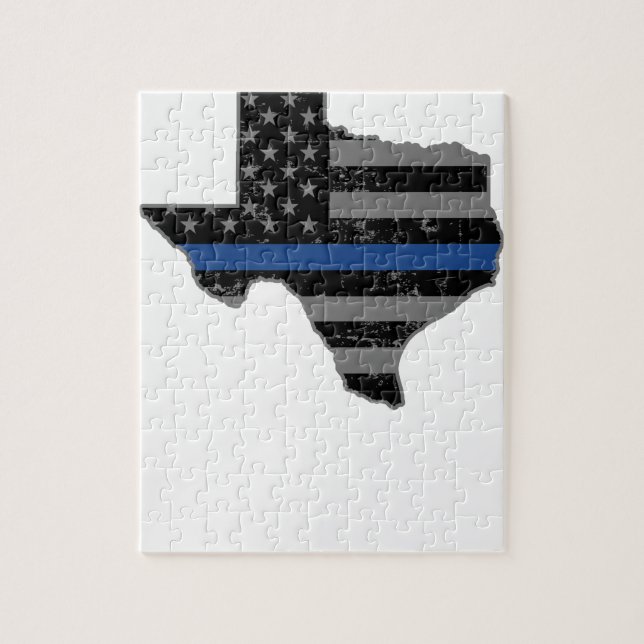Texas-Polizeibeamte verdünnen Blue Line (Vertikal)