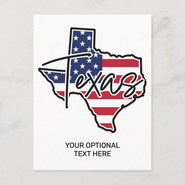 Texas Postkarte (Vorderseite)