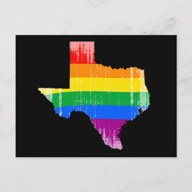 TEXAS PRIDE - DISTRESSED -.png Postkarte (Vorderseite)
