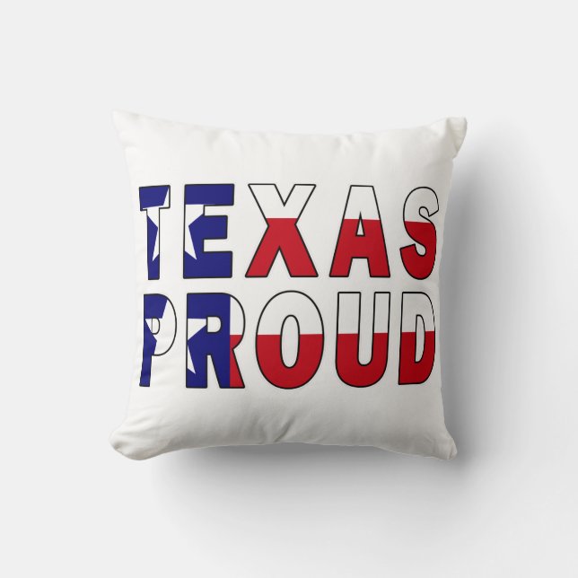 Texas Proud Flag Kissen (Vorderseite)