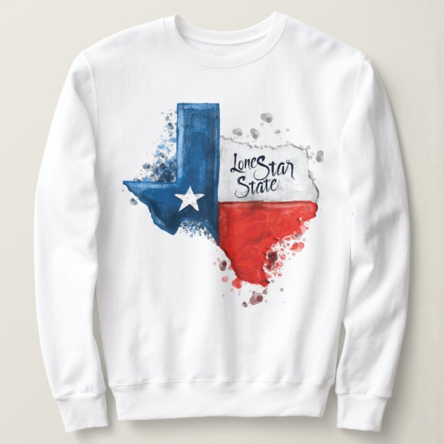 Texas Pullover Sweatshirt individuell anpassbar (Design vorne)