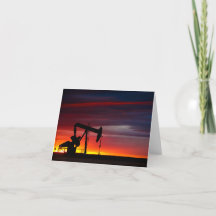 Texas Pumpjack am Sonnenuntergang - kleine