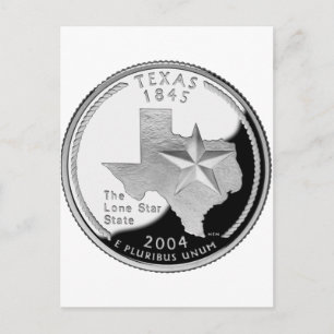 Texas Quarter Postkarte